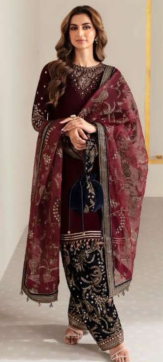 MARIA B Festive Open Pic by  DEEPSY SUITS